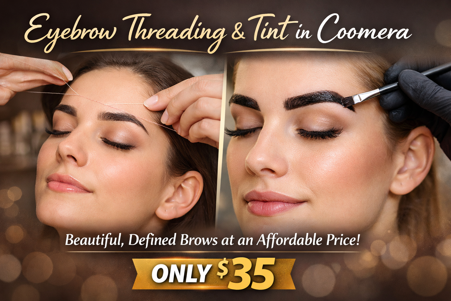 Eyebrow Threading and Tint in Coomera