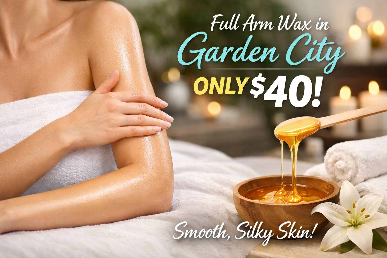 Full Arm Wax in Garden City
