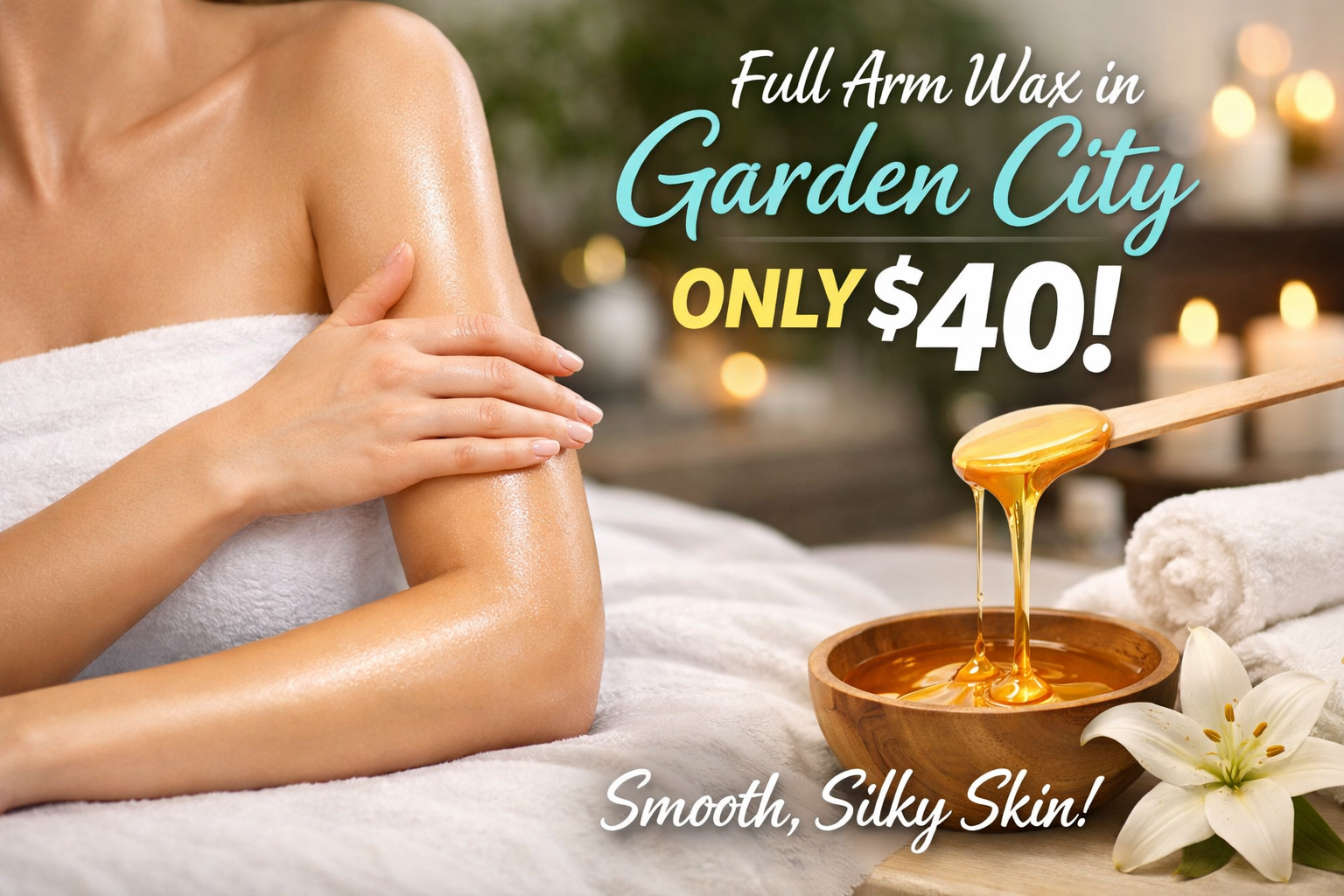 Full Arm Wax in Garden City