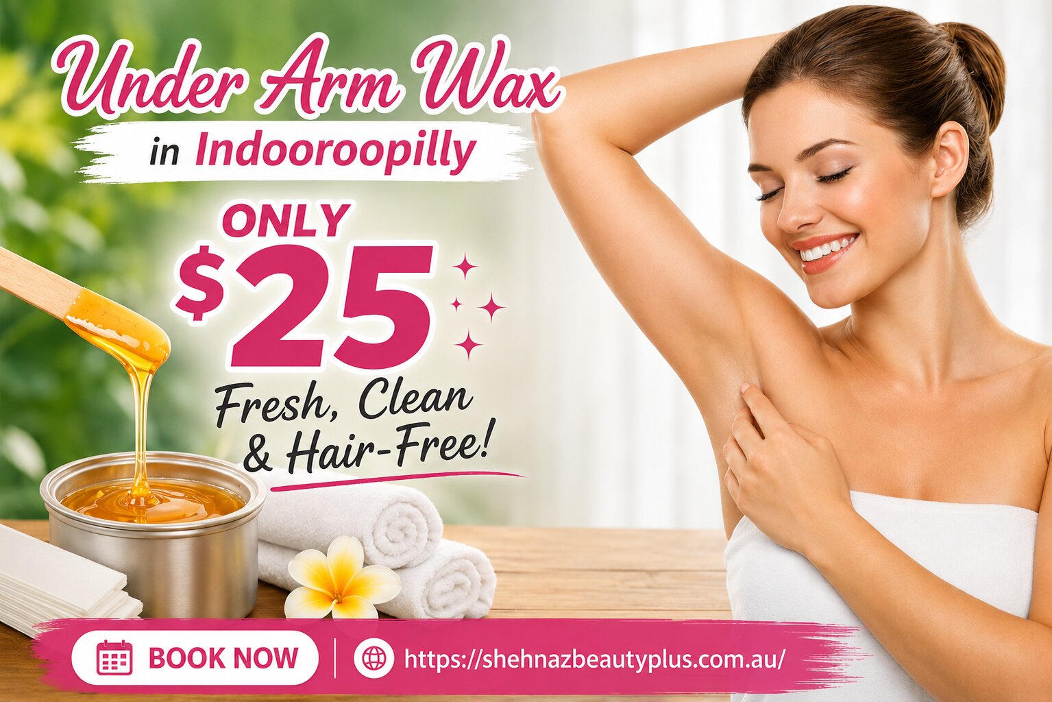 Under Arm Wax in Indooroopilly