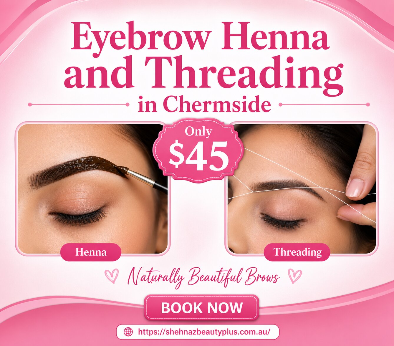Eyebrow Henna and Threading in Chermside