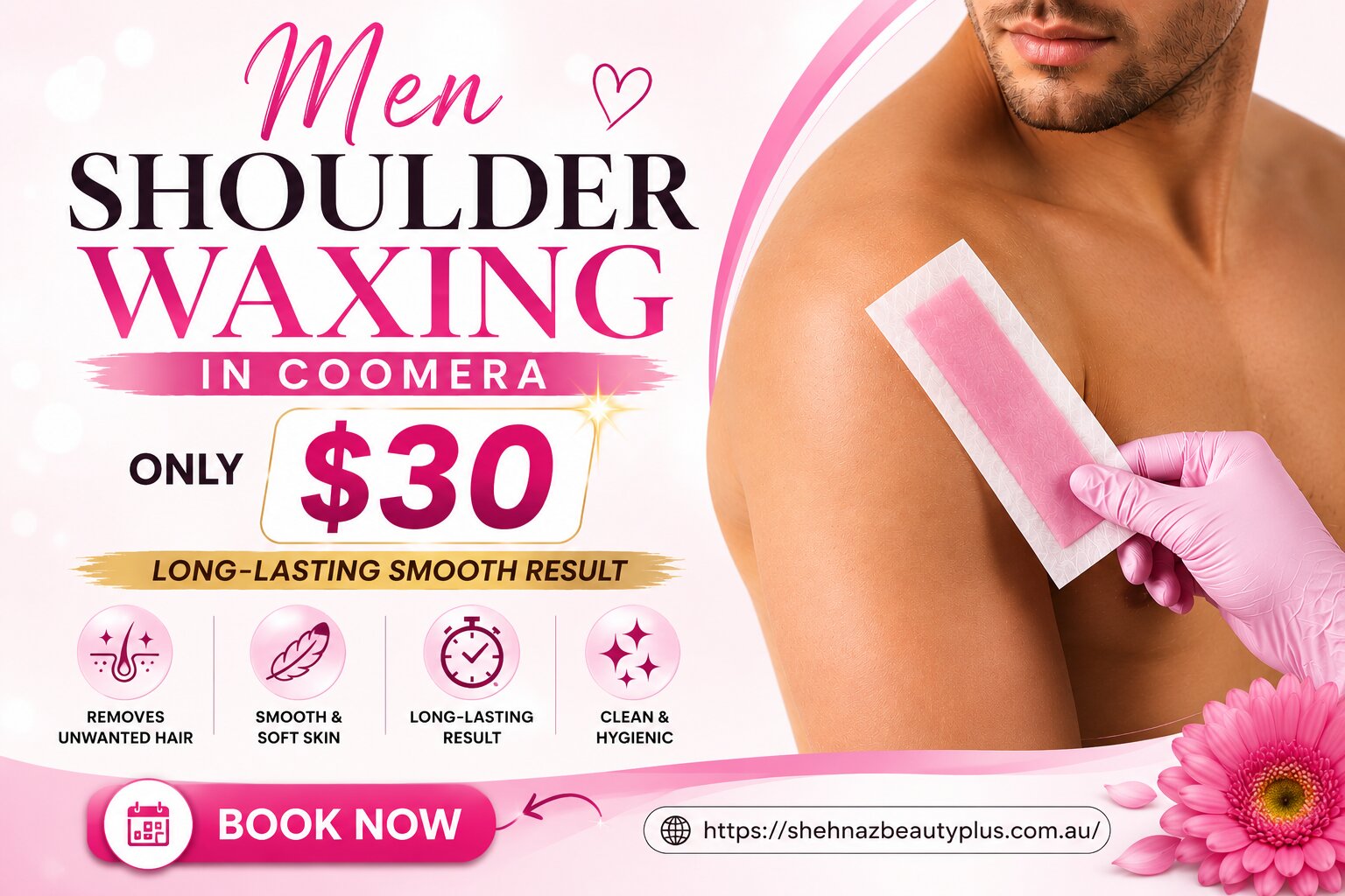 Men Shoulder Waxing in Coommera