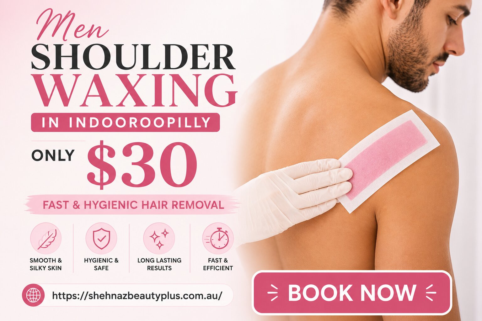 Men Shoulder Waxing in Indooroopilly