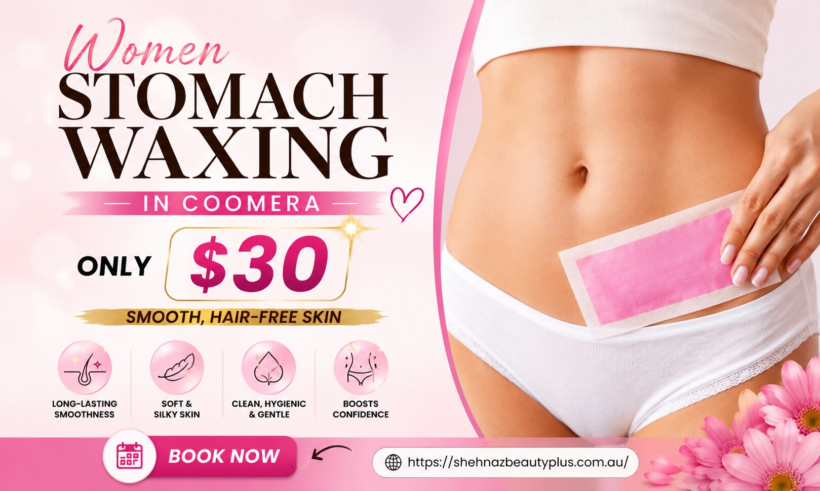 Women Stomach Waxing in Coomera