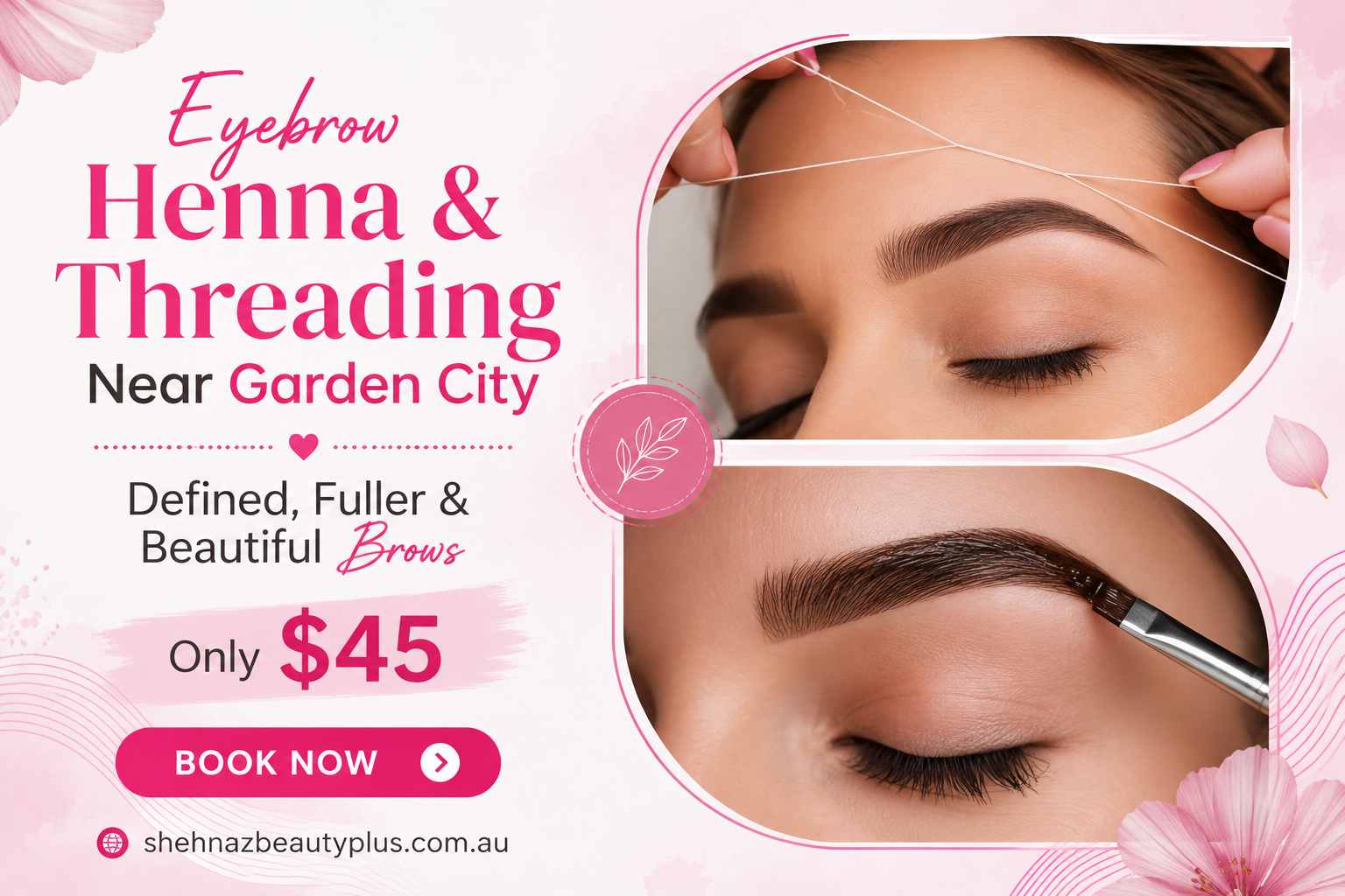 Eyebrow Henna and Threading Near Garden City