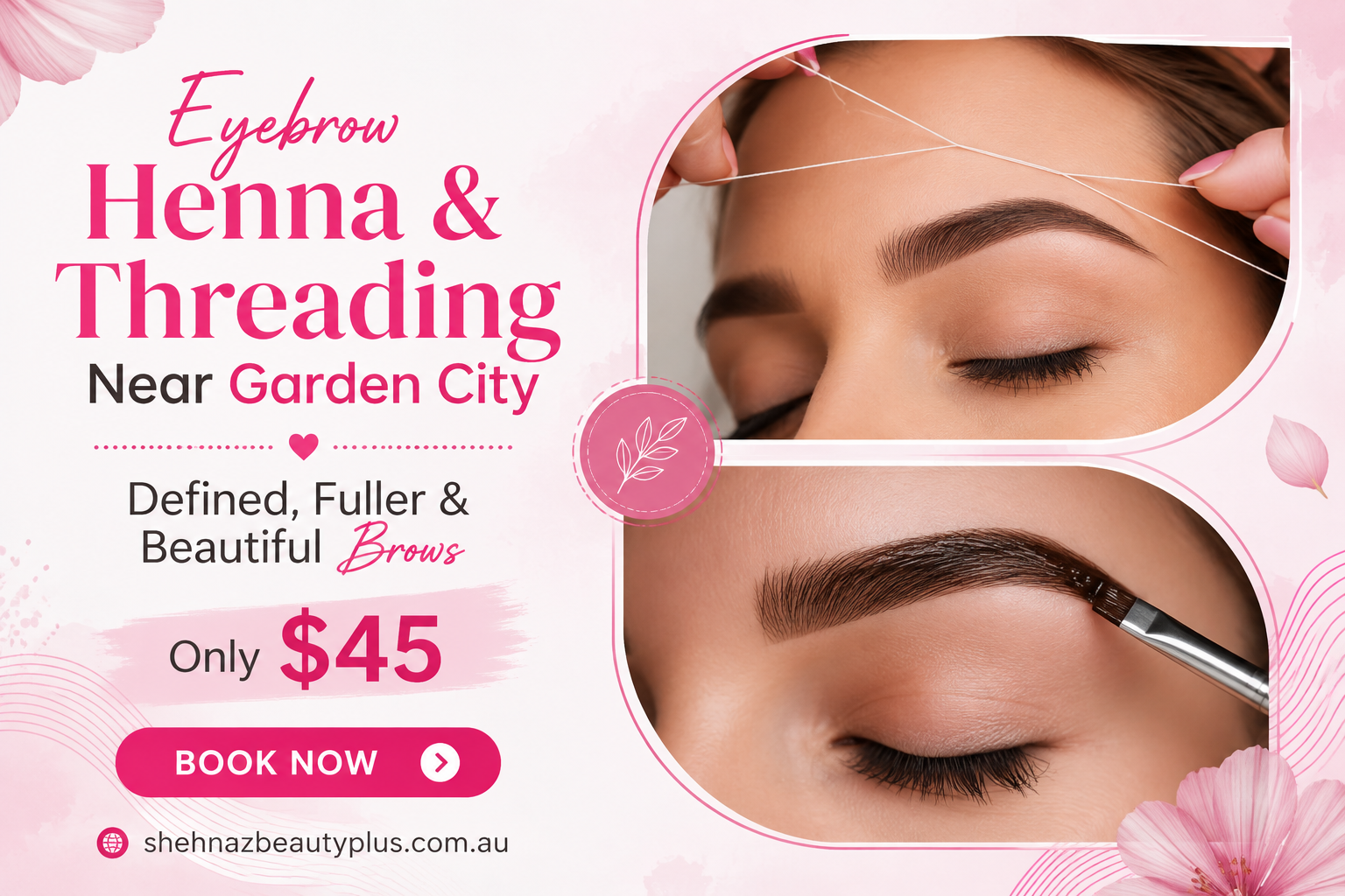 Eyebrow Henna and Threading Near Garden City