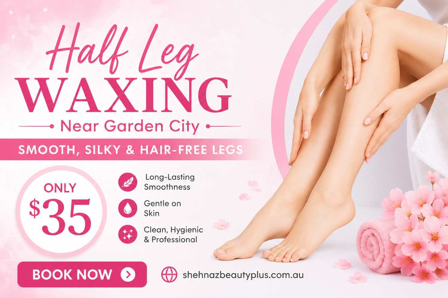 Half Leg Waxing Near Garden City