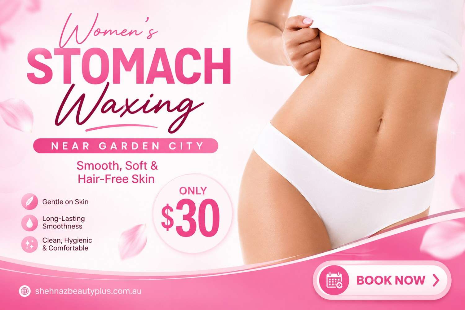 Women’s Stomach Waxing Near Garden City