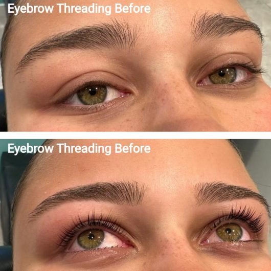 Eyebrow threading