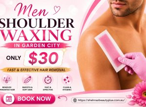 Men Shoulder Waxing in Garden City