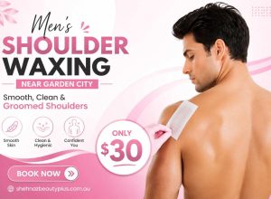 Men’s Shoulder Waxing Near Garden City